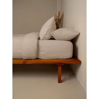 Σετ Σεντόνια Μονό Με Λάστιχο (105x205+30) Sunshine Cotton Feelings 119 Mocha