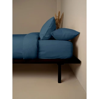 Σετ Σεντόνια Μονό (165x270) Sunshine Cotton Feelings 121 Sea Blue