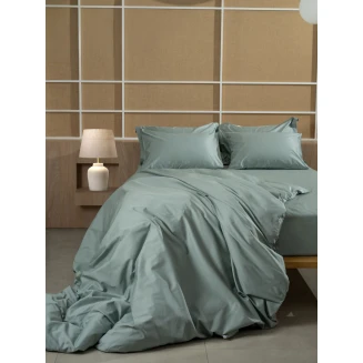 Sunshine Σετ Σεντόνια Βαμβακοσατέν Omnia Μονόχρωμα Aqua King Size (280x300)