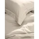 Σετ Σεντόνια Βαμβακοσατέν Omnia μονόχρωμα Beige King Size (280x300)