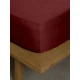 Σετ Σεντόνια Βαμβακοσατέν Omnia μονόχρωμα Bordeaux King Size (280x300)