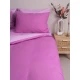 Σετ Σεντόνια Menta 201 Mauve-Lila Μονό με λάστιχο (100x200+30)