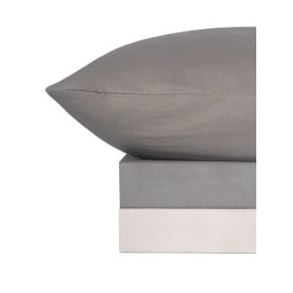 Sunshine Σετ Σεντόνια Menta 203 Dark Grey Μονό Με Λάστιχο (100x200+30)