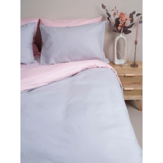 Sunshine Σετ Σεντόνια Menta 205 Grey-Pink Μονό Με Λάστιχο (100x200+30)