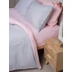 Σετ Σεντόνια Menta 205 Grey-Pink Μονό με λάστιχο (100x200+30)