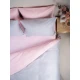 Σετ Σεντόνια Menta 205 Grey-Pink Μονό με λάστιχο (100x200+30)