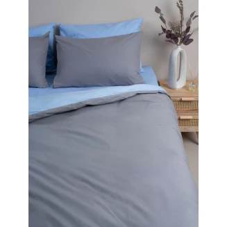 Sunshine Σετ Σεντόνια Menta 207 Grey-Blue Μονό Με Λάστιχο (100x200+30)