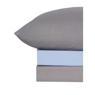 Sunshine Σετ Σεντόνια Menta 207 Grey-Blue Μονό Με Λάστιχο (100x200+30)