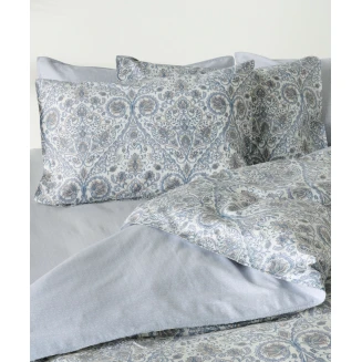 Μαξιλαροθήκες Σετ 2 Τεμαχίων 50x70+1 Kentia Aniz Blue-Grey-White