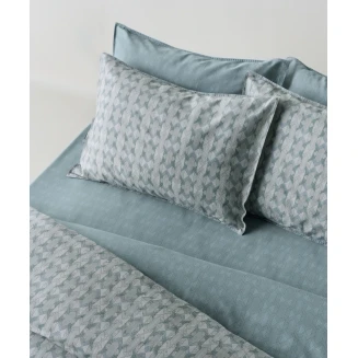 Μαξιλαροθήκες Σετ 2 Τεμαχίων 50x70+1 Kentia Artisan Blue-Grey