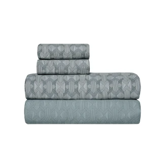 Σεντόνια Σετ Υπέρδιπλα 4 Τεμαχίων 240x270 Kentia Artisan Blue-Grey