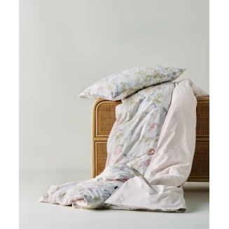 Παπλωματοθήκη Σετ 3 Τεμαχίων Υπέρδιπλη 225x245 Kentia Breza 18 Dusty Pink-Lilac-Light Green