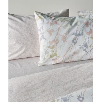 Σεντόνια Σετ Υπέρδιπλα 4 Τεμαχίων 240x270 Kentia Breza 18 Dusty Pink-Lilac-Light Green
