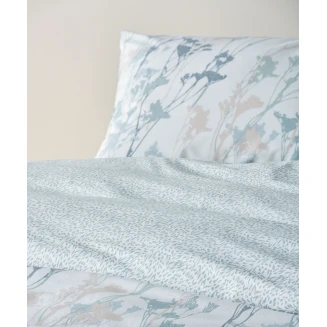 Σεντόνια Σετ 3 Τεμαχίων Ημίδιπλα 190x270 Kentia Breza 33 Blue Grey-Mint Green-Dusty Pink