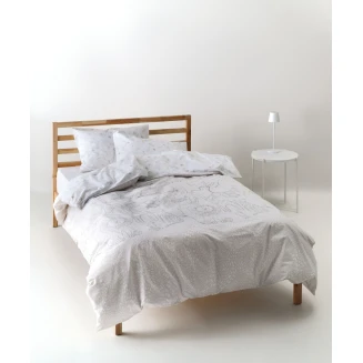 Παπλωματοθήκη Μονή 165x245 Σετ 2 Τεμαχίων Kentia Canopy White-Greige