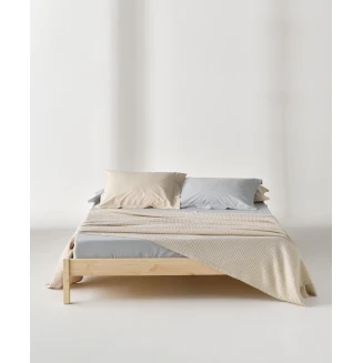 Κουβέρτα Υπέρδιπλη 220x240 Βαμβακερή Waffle Kentia Cecilia 26 Beige