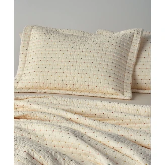 Κουβερτόριο Σετ 2 Τεμαχίων Μονό 160x240 Kentia Cristofer 06 Cream-Green-Orange-Yellow