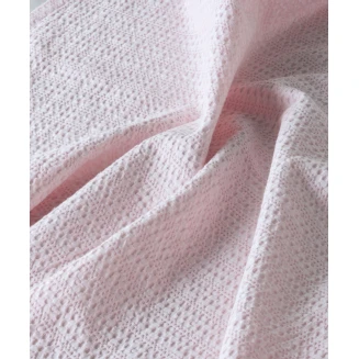 Κουβέρτα Κούνιας 100x140 Βαμβακερή Waffle Kentia Emery 14 Baby Pink