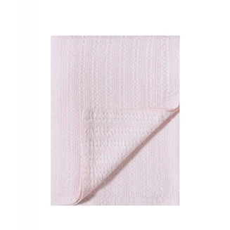 Κουβέρτα Κούνιας 100x140 Βαμβακερή Waffle Kentia Emery 14 Baby Pink