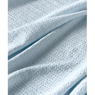 Κουβέρτα Μονή 160x240 Βαμβακερή Waffle Kentia Emery 19 Baby Blue