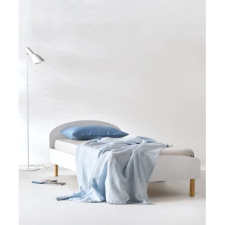 Κουβέρτα Μονή 160x240 Βαμβακερή Waffle Kentia Emery 19 Baby Blue