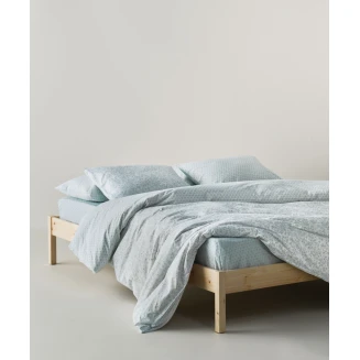 Σεντόνια Σετ 3 Τεμαχίων Ημίδιπλα 190x270 Kentia Evanthia 2 Mint Green-White