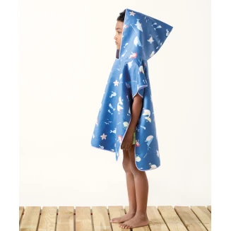 Poncho 60x60 Kentia Float 2614 Raf Blue-Ciel
