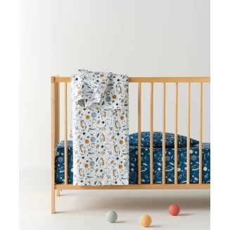 Κουβέρτα Αγκαλιάς 70x100 Βαμβακερή Waffle Kentia Garnet White-Blue-Orange