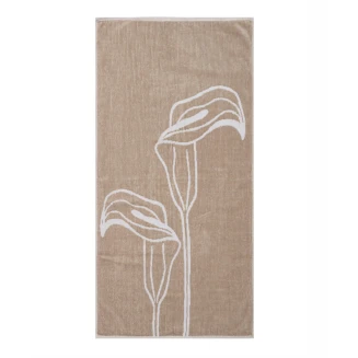 Πετσέτα Προσώπου 50x100 Kentia Kikeko 13 Mocca-White