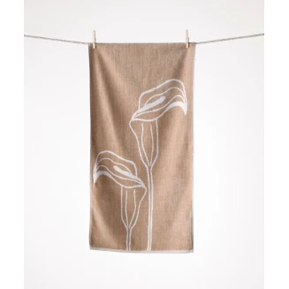 Πετσέτα Προσώπου 50x100 Kentia Kikeko 13 Mocca-White
