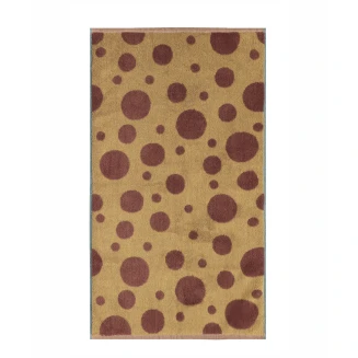 Πετσέτα Προσώπου Πουά 50x90 Kentia Listra 17 Terracotta-Orange