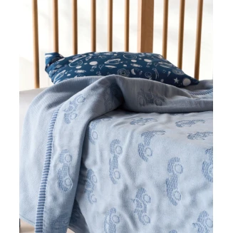 Κουβέρτα Κούνιας 100x140 Kentia Matlase Mobilo Blue