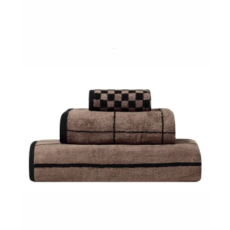 Πετσέτα Προσώπου 50x100 Kentia Onyx 04 Brown-Black