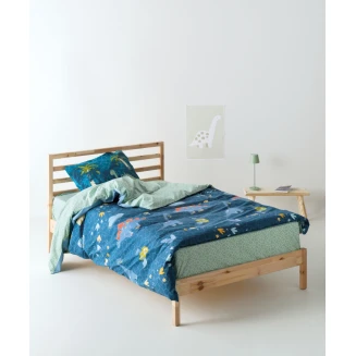 Σεντόνια Σετ 3 Τεμαχίων Μονά 160x270 Kentia Pachy Blue-Mint