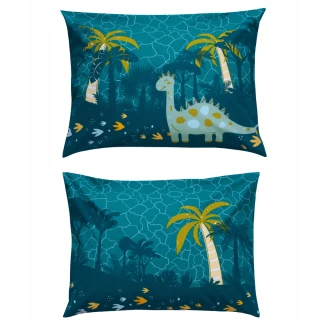 Μαξιλαροθήκες Σετ 2 Τεμαχίων 50x70 Kentia Pachy Blue-Mint