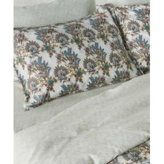 Σεντόνια Σετ King 4 Τεμαχίων 270x270 Kentia Parrot Green-Blue-Yellow-Pink