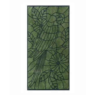 Πετσέτα Θαλάσσης Βελουτέ 80x160 Kentia Pinamar Chaki-Grey