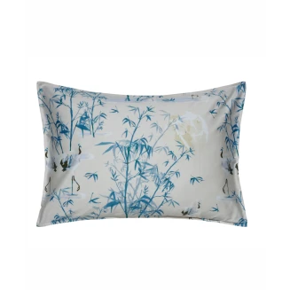Μαξιλαροθήκες Σετ 2 Τεμαχίων 50x70+1 Kentia Shizen 01 Ecru-Blue