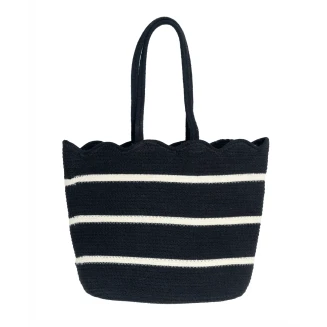Τσάντα Παραλίας 35x35 Kentia Tailand 265 Black-White