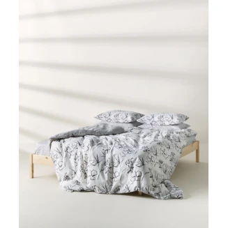 Σεντόνια Σετ 4 Τεμαχίων King 270x270 Kentia Incu White-Black