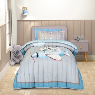 Πάπλωμα Μονό 160x220 Greenwich Polo Club 8851 Beige-Blue-Grey