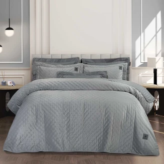 Κουβερλί Γίγας 240x250 Greenwich Polo Club 3430 Ασημί