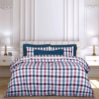 Σεντόνια Σετ King 260x280 Essential Greenwich Polo Club 2266 Blue-Red