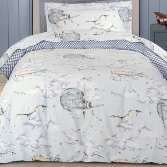 Σεντόνια Σετ Μονά 170x260 Greenwich Polo Club 8852 Grey