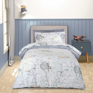 Σεντόνια Σετ Μονά 170x260 Greenwich Polo Club 8852 Grey