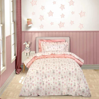 Σεντόνια Σετ Μονά 170x260 Greenwich Polo Club Essential 8859 Ivory-Pink