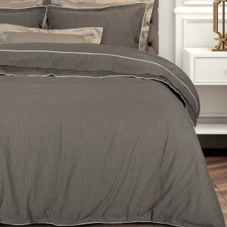 Greenwich Polo Club Παπλωματοθηκη Σετ Υπερδιπλh Essential 2375 Dark Taupe 220X240