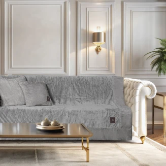 Ριχτάρι Velvet Διθέσιος 180x250 Greenwich Polo Club Premium 3970 Grey