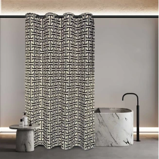 Κουρτίνα Μπάνιου 200x180 Greenwich Polo Club Essential 3123 Black