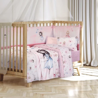 Κουβέρτα Fleece Κούνιας 110x150 Greenwich Polo Club Baby 8849 Light Purple-Pink